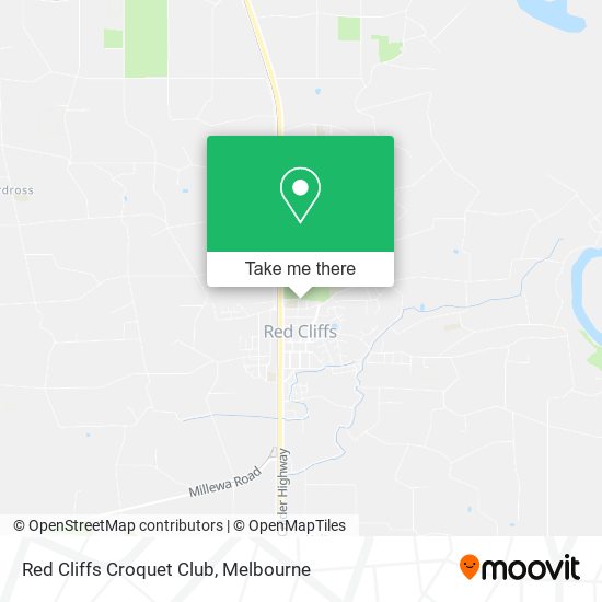 Red Cliffs Croquet Club map