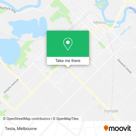 Mapa Tesla