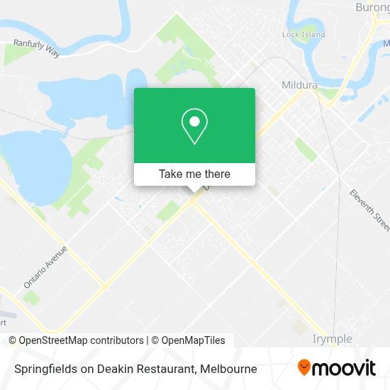 Mapa Springfields on Deakin Restaurant