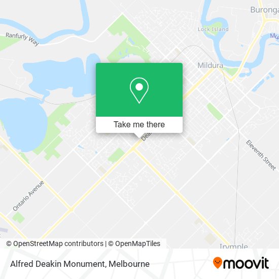 Alfred Deakin Monument map