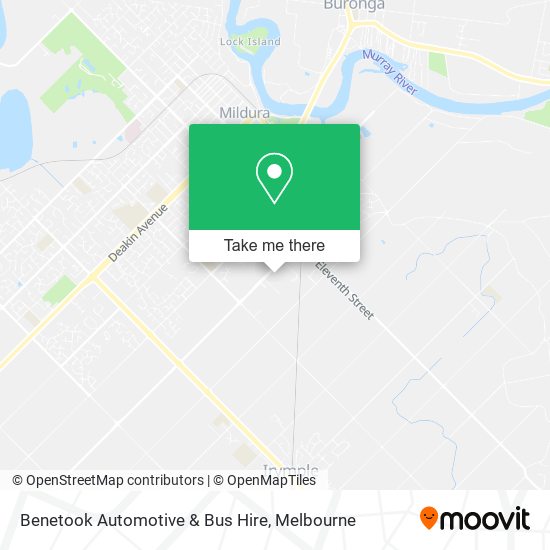 Benetook Automotive & Bus Hire map