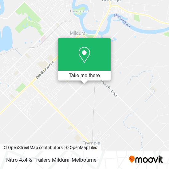 Nitro 4x4 & Trailers Mildura map