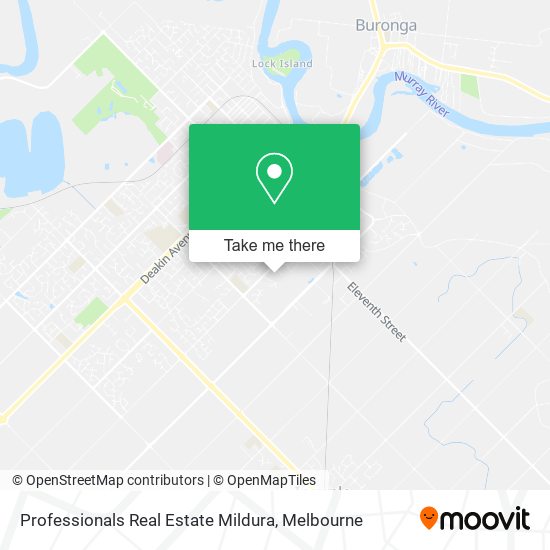 Professionals Real Estate Mildura map