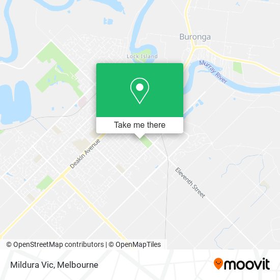 Mildura Vic map