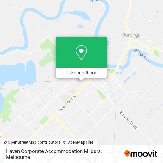 Haven Corporate Accommodation Mildura map