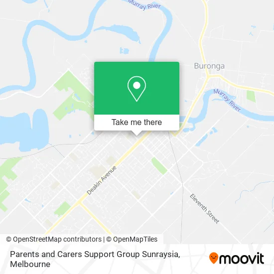 Parents and Carers Support Group Sunraysia map