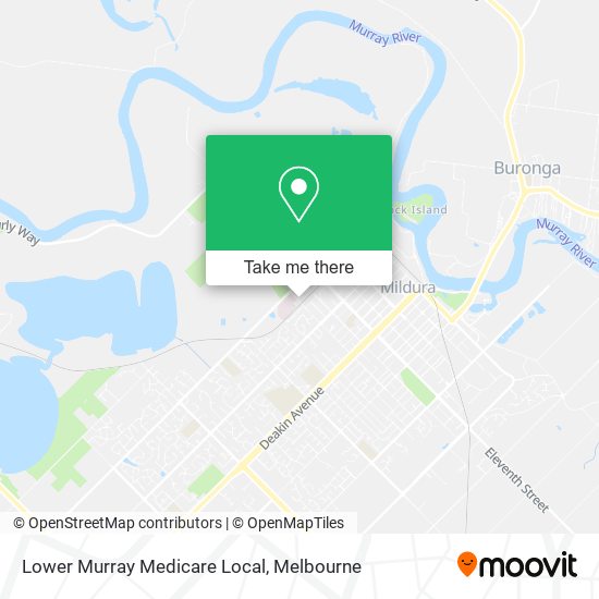 Lower Murray Medicare Local map