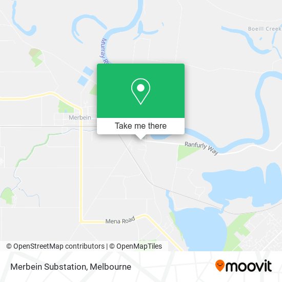 Merbein Substation map