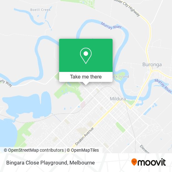Bingara Close Playground map