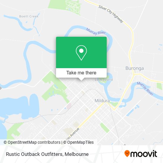Rustic Outback Outfitters map