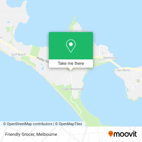 Friendly Grocer map