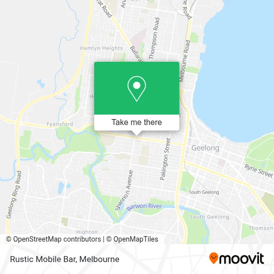 Mapa Rustic Mobile Bar