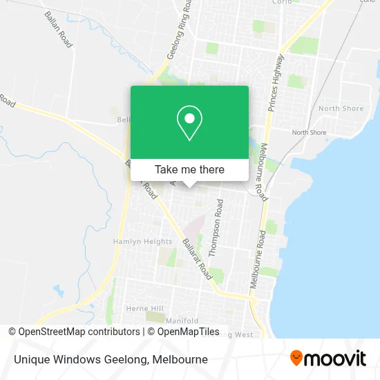 Mapa Unique Windows Geelong