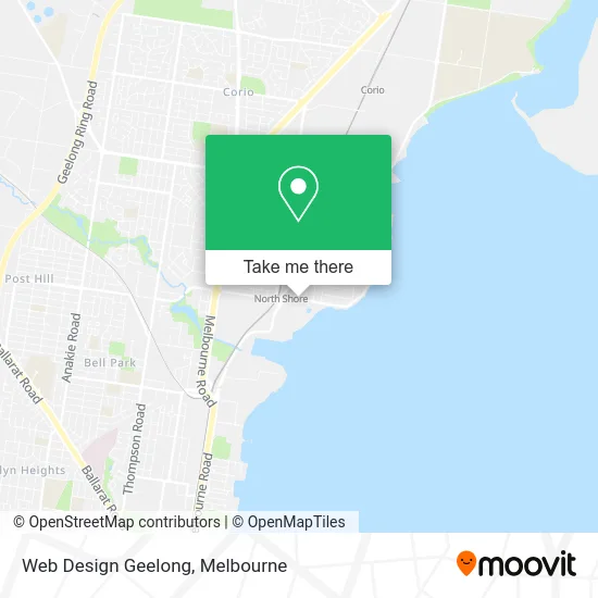 Web Design Geelong map
