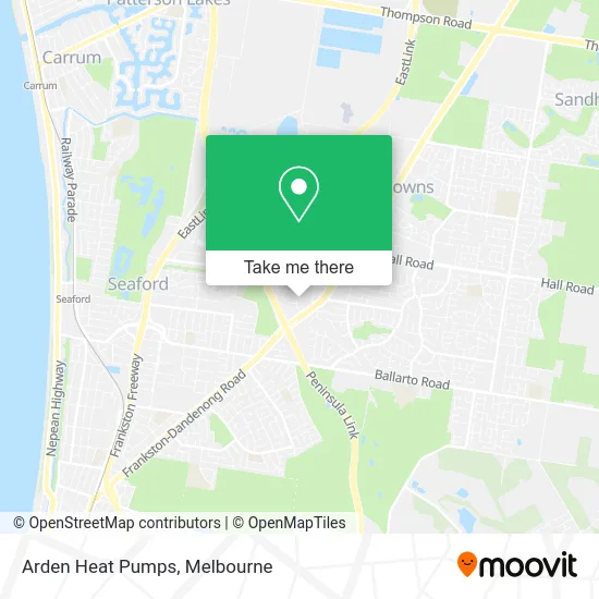 Arden Heat Pumps map
