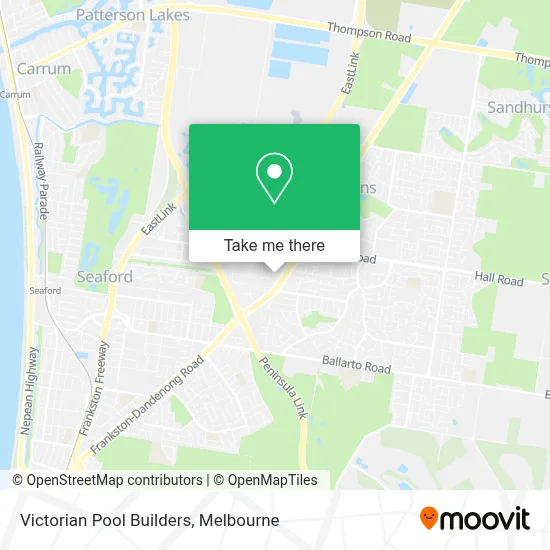 Mapa Victorian Pool Builders