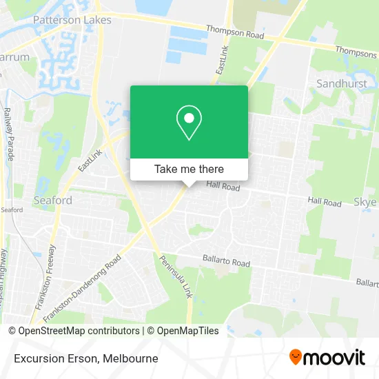 Mapa Excursion Erson