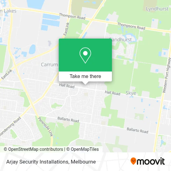 Mapa Arjay Security Installations