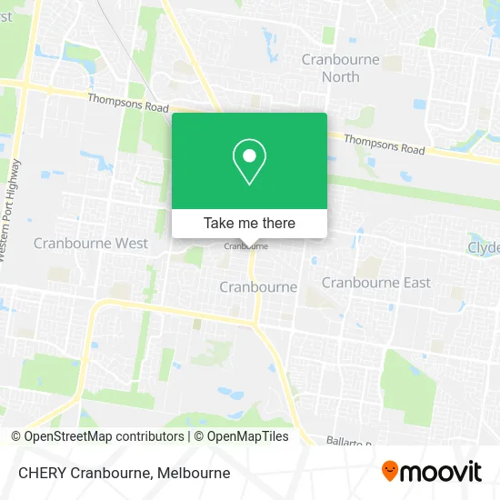 CHERY Cranbourne map
