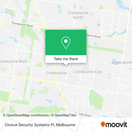 Mapa Choice Security Systems Pl