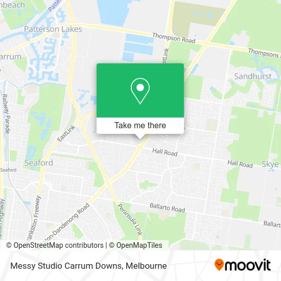 Messy Studio Carrum Downs map