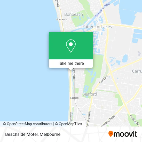 Beachside Motel map