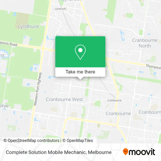 Mapa Complete Solution Mobile Mechanic