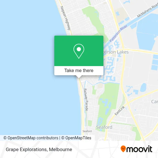 Mapa Grape Explorations