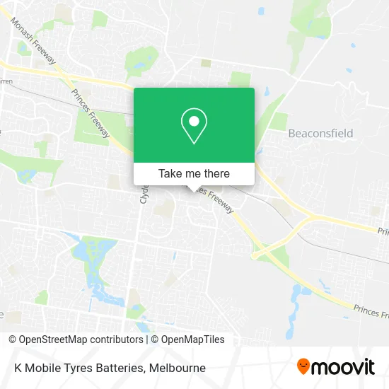 K Mobile Tyres Batteries map