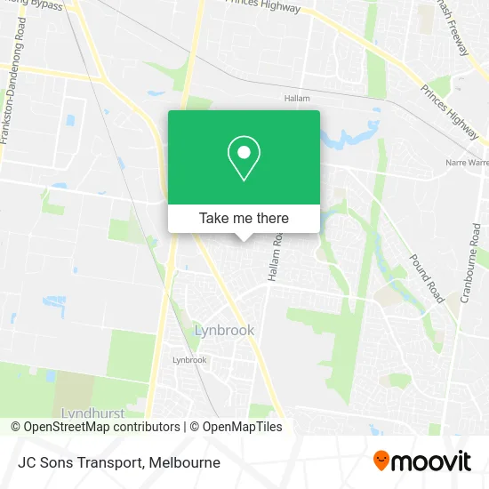 JC Sons Transport map