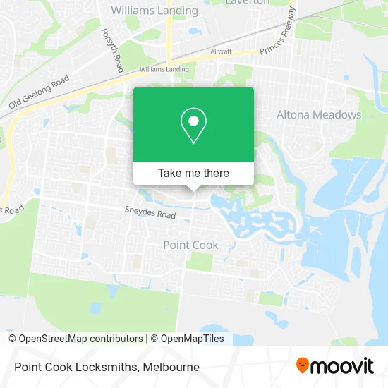 Mapa Point Cook Locksmiths