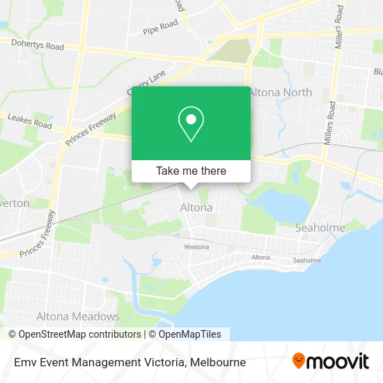 Emv Event Management Victoria map