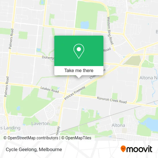 Cycle Geelong map