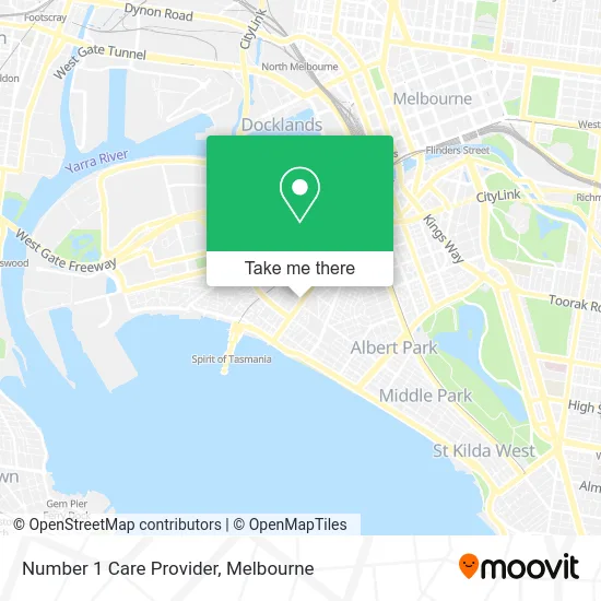 Number 1 Care Provider map