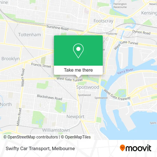 Swifty Car Transport map