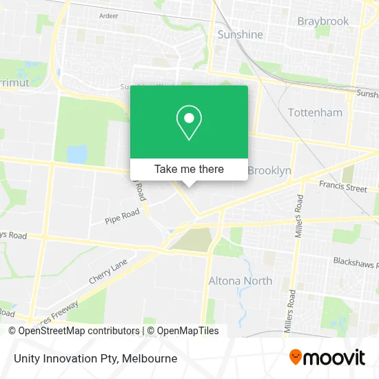 Mapa Unity Innovation Pty