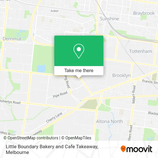 Little Boundary Bakery and Cafe Takeaway map