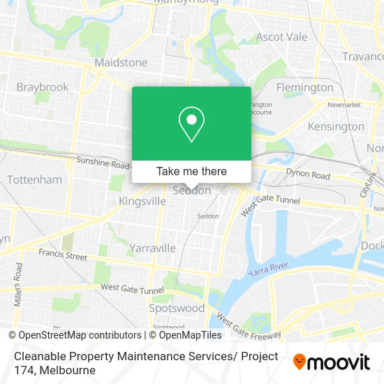 Cleanable Property Maintenance Services/ Project 174 map