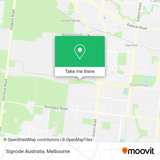 Mapa Signode Australia