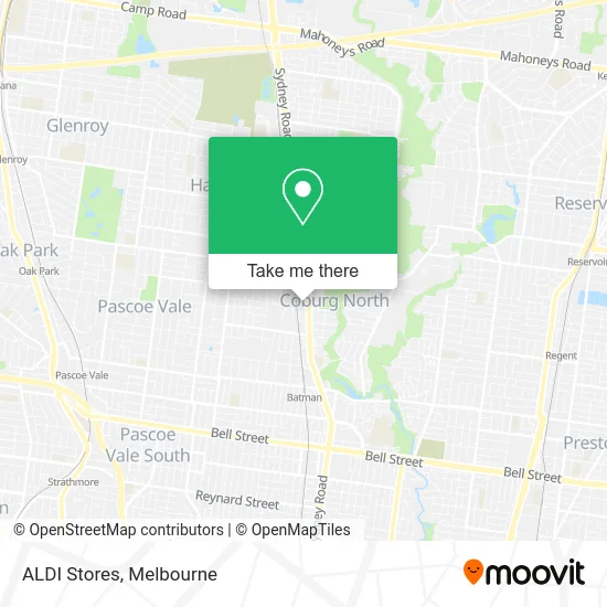 ALDI Stores map