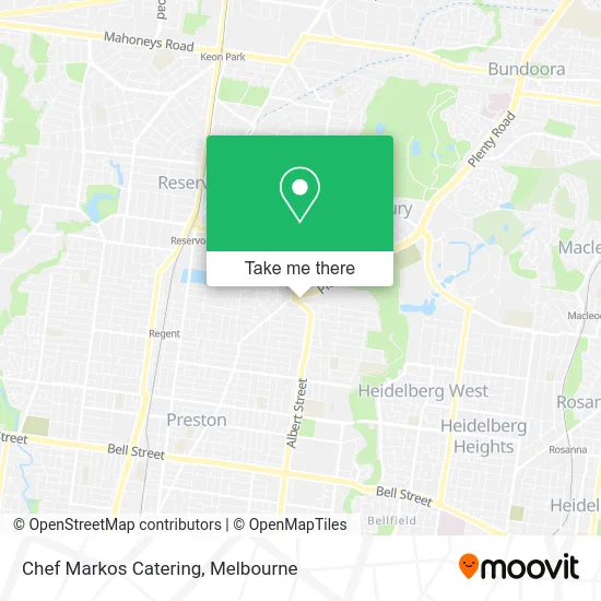 Chef Markos Catering map