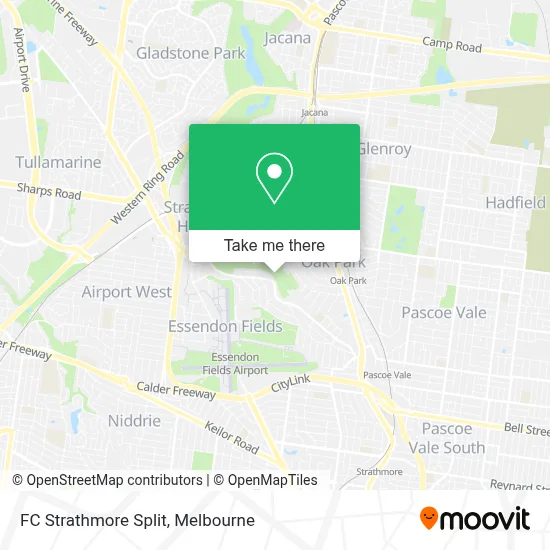 Mapa FC Strathmore Split