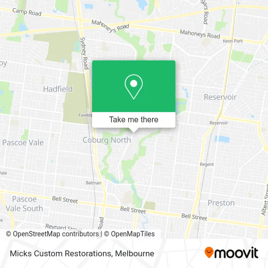 Micks Custom Restorations map