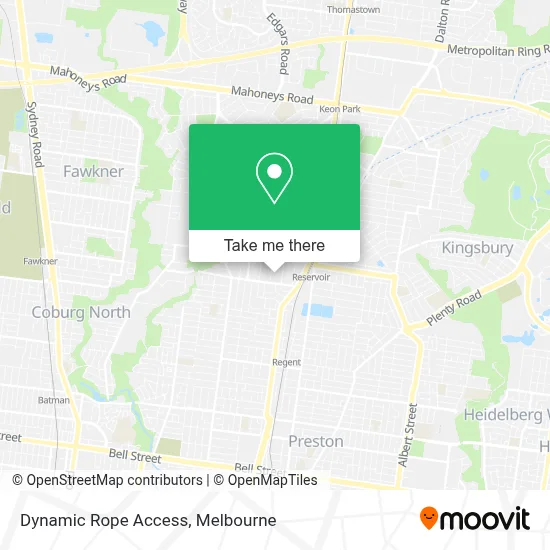 Mapa Dynamic Rope Access