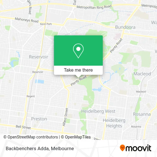 Mapa Backbenchers Adda