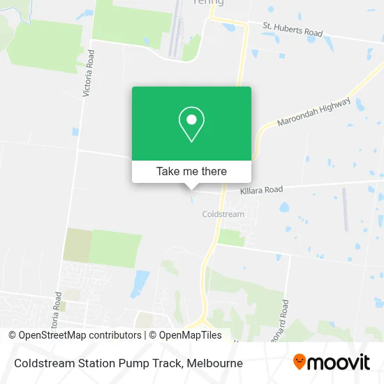 Mapa Coldstream Station Pump Track