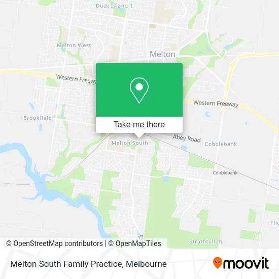 Melton South Family Practice map