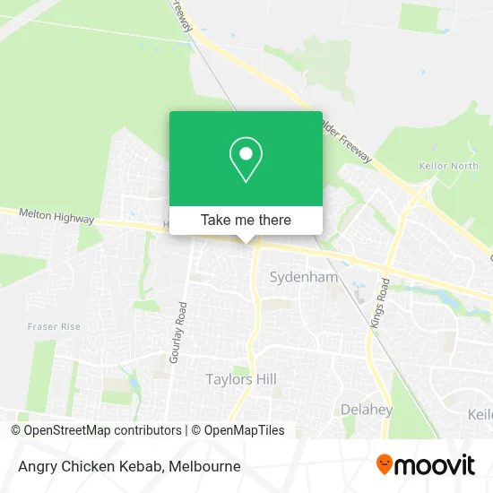 Mapa Angry Chicken Kebab