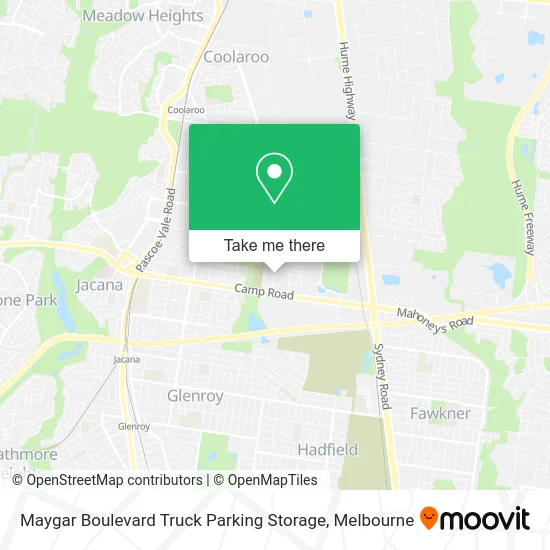 Maygar Boulevard Truck Parking Storage map