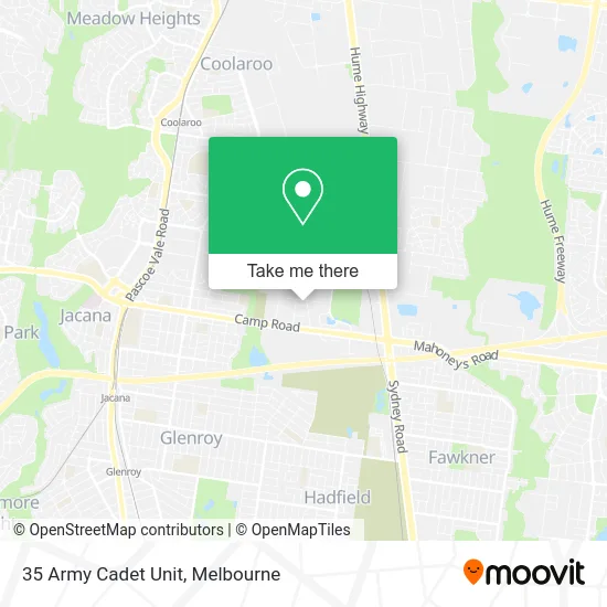 35 Army Cadet Unit map